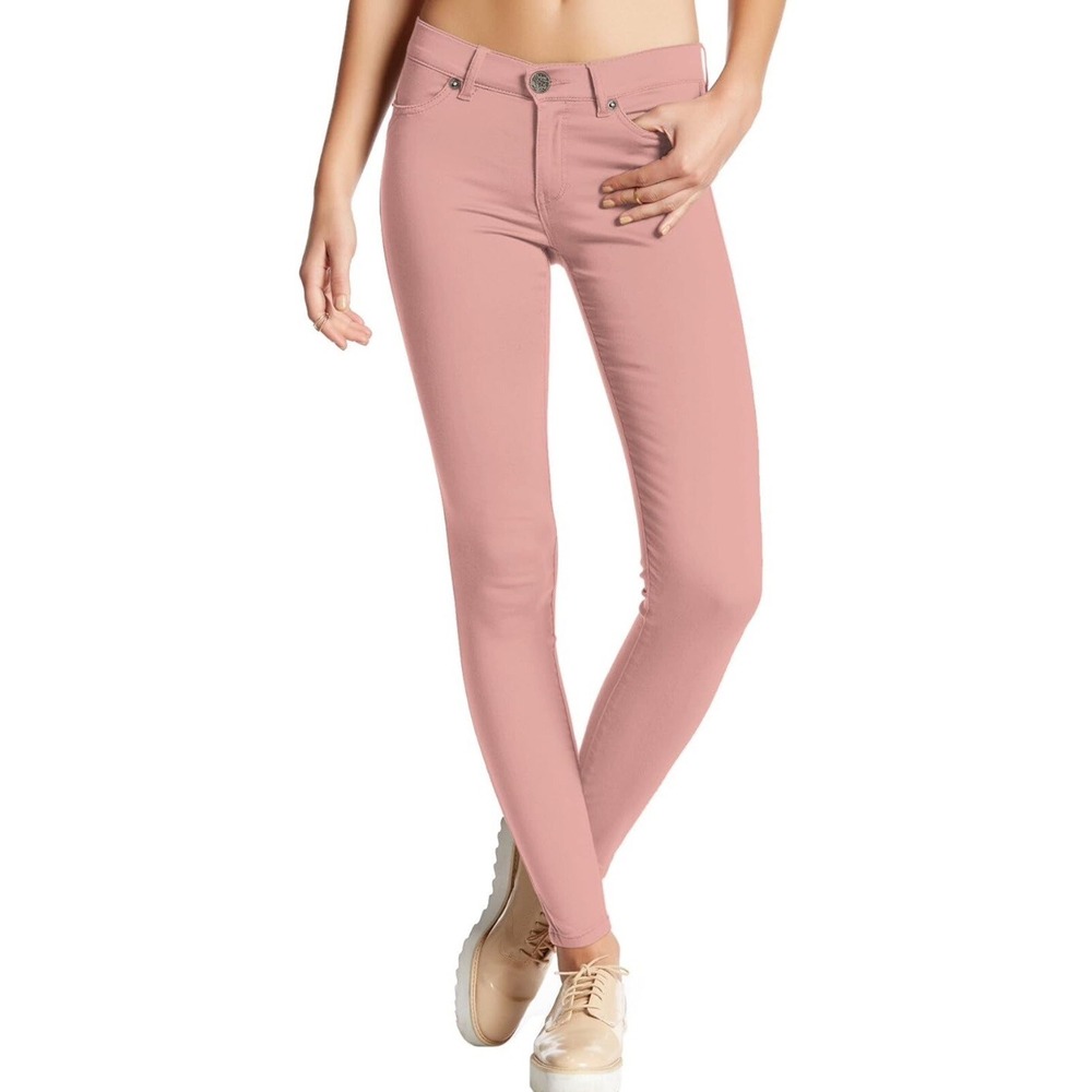 NWT Women's Hybrid & Company Hyper Stretch‎ Skinny Pants Rose Size Large